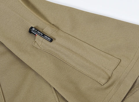 Men's Summer Polo Shirt Golf Shirts Short Sleeve Top T-shirt Breathable Tactical Football Casual Business Shirts Side Pocket