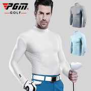 Golf Shirts for Men Summer Sun Protection Anti-UV Golf Tops Man Ice Silk Long Sleeve T Shirts