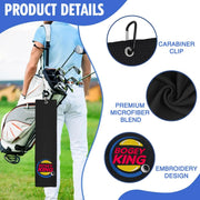 Funny Microfiber Premium Golf Towel, Embroidered Golf Towels for Golf Bags for Men&Women, Golf Accessories for Men Golfers
