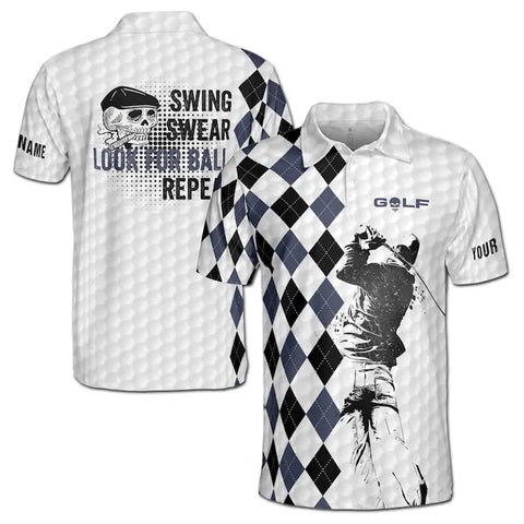 Summer Fashion Golf Shirts For Men Funny Golf 3D Print Graphic USA Flag Graphic Custom Name Personality Harajuku Trendy Top 2025