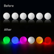 5Pcs LED Light up Golf Balls, Glow in The Dark Night Golf Balls - Multi Colors of Blue, Orange, Red, White, Green, Pink