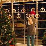 LED Christmas String Lights Room Garland Curtain Lamp