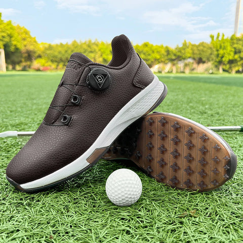 2025 New Men's and Women's Golf Shoes Outdoor Professional Training Golf Nailless Anti Slip Leisure Walking Shoes