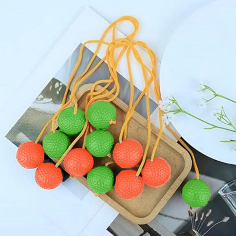 3 Pairs Ladder Ball Replacement Ladder Toss Game Balls Ladderball Bolas Made from Real Golf Balls for Lawn Yard Beach Game