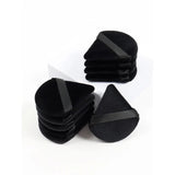 Black Triangle Powder Puff Sponge Soft Velvet