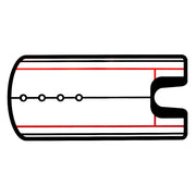 Golf Putting Practice Mirror Putting Mirror Alignment Training Aid Golf Practice Putter Mirror Eye Line