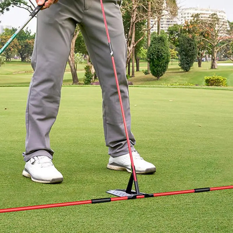 Golf Swing Alignment Rod Golf Alignment Stick Holder Swing