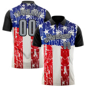 Summer Fashion Golf Shirts For Men Funny Golf 3D Print Graphic USA Flag Graphic Custom Name Personality Harajuku Trendy Top 2025