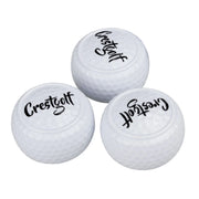 Flat Golf Training Balls Two Layer Driving Balls Golf Practice Balls for Swing Putter Driving Backyard