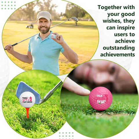 Funny Golf Ball Gift Set Includes 2 Pcs Funny Golf Balls for Man Woman Golfers Golf Lover