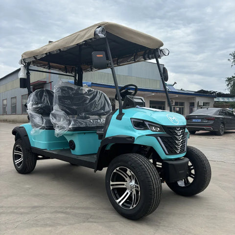 Lifted Four Wheels Club Car Golf Buggy Cart off Road Hunting Lithium Battery 4 Seaters Electric Golf Cart