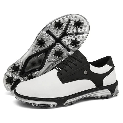 Waterproof Golf Shoes Spiked Cleats Non-Slip Outdoor Training Shoes Lightweight Comfortable Professional Golfing Footwear Modern