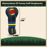 Golf Head Covers for Driver, Bogey King Premium Golf Club Head Covers with Soft Lining ,Great Golf Accessories for DAD