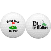 2 counts Funny Golf Balls Gift Set Funny Novelty GolferPresent for Men Dad Golfing Fan One Standard Size Unit