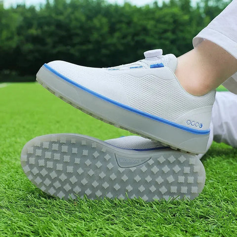 Professional Golf Shoes for Men No Spike Golf Sports Footwears Outdoor Golf Walking Sneakers for Golfers Athletics Ligthweight