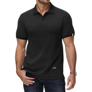 Summer Men's Polo Shirt Short Sleeve Men's Button Down T-Shirts Basic Golf Polo Shirt Lightweight Breathable Tshirts