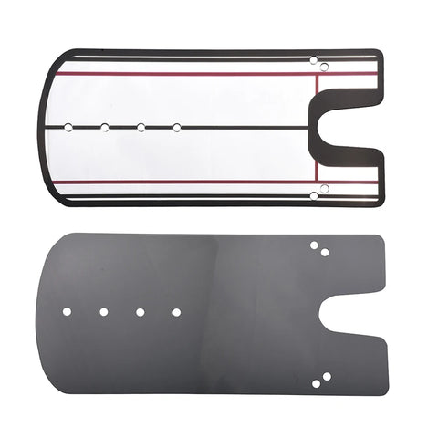 Golf Putting Mirror Training Aid - Alignment Practice Tool with Eye Line Guide, Portable Putter Trainer for Indoor/Outdoor