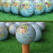 Golf Practice Ball Outdoor Indoor Beginner Training Tool EUR/GBP/USD/Earth Pattern Golf Ball Print Pattern Golf Practice Ball