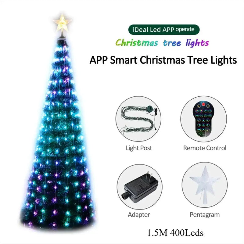Smart RGB Christmas Tree Star Lights 