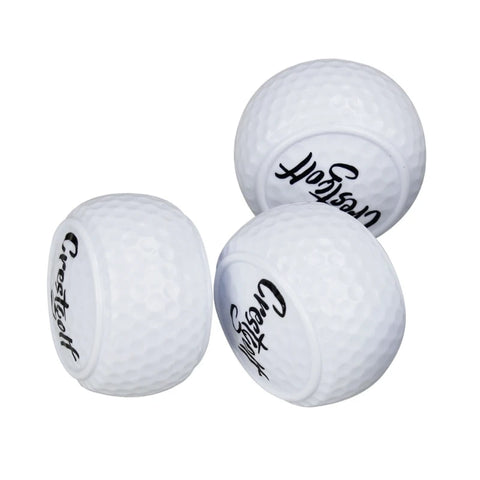 Flat Golf Training Balls Two Layer Driving Balls Golf Practice Balls for Swing Putter Driving Backyard