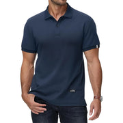 Summer Men's Polo Shirt Short Sleeve Men's Button Down T-Shirts Basic Golf Polo Shirt Lightweight Breathable Tshirts