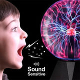 Sound-Controlled Plasma Ball LED Night Light