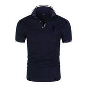 Golf T-shirt for Men Lapel Short Sleeve Breathable POLO Shirt Button Summer Pullovers Fashion Trend T-Shirt Man Streetwear Tops