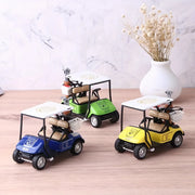 Adorable Mini Golf Cart Model Toy,Cast Alloy, Pull-Back Action, Perfect for Home Decor & Unique Gift Idea for Golf Enthusiasts