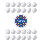 24pcs Perforated Balls Golf Ball Toy Practice Balls Training Balls Plastic Play Balls Sport Game Balls Lightweight Durable