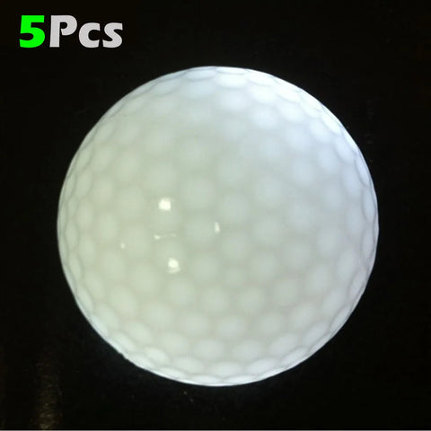 5Pcs LED Light up Golf Balls, Glow in The Dark Night Golf Balls - Multi Colors of Blue, Orange, Red, White, Green, Pink