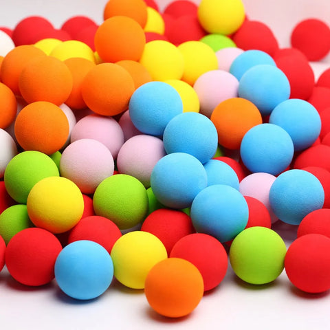New 10pcs/lot Golf Sponge Soft Rainbow Balls Golf Swing Training Balls Sponge Foam Golfer/ Tennis Sponge golf ball