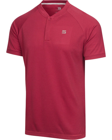 Three Sixty Six Collarless Golf Shirts - Men’s Casual Dry Fit Short Sleeve Polo, Lightweight and Breathable Gym Sports Fitness