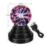 Sound-Controlled Plasma Ball LED Night Light