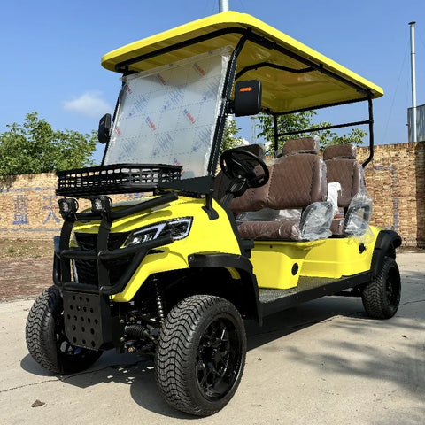 Lifted Four Wheels Club Car Golf Buggy Cart off Road Hunting Lithium Battery 4 Seaters Electric Golf Cart