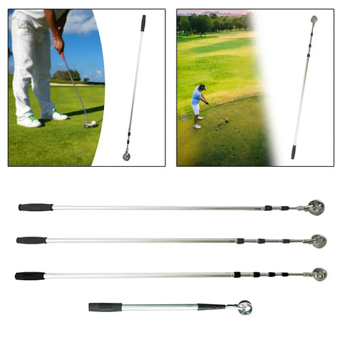 Golf Ball Retriever, Easy Pickup Ball Retriever Tool Golf Grabber Golf Ball Picker Aluminum Alloy Claw Tool Golf Gift for Men