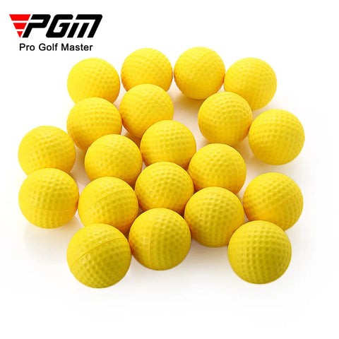 PGM 10pcs Golf Balls Light Indoor Outdoor Training Practice Golf Sports Sponge Elastic PU Foam Balls Q008