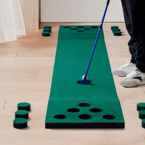Golf Game Mat 12 Holes Golf Putting Mat