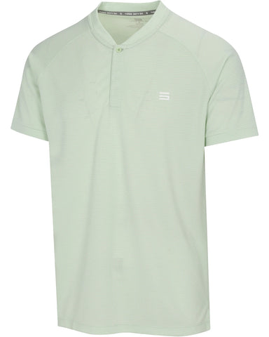 Three Sixty Six Collarless Golf Shirts - Men’s Casual Dry Fit Short Sleeve Polo, Lightweight and Breathable Gym Sports Fitness