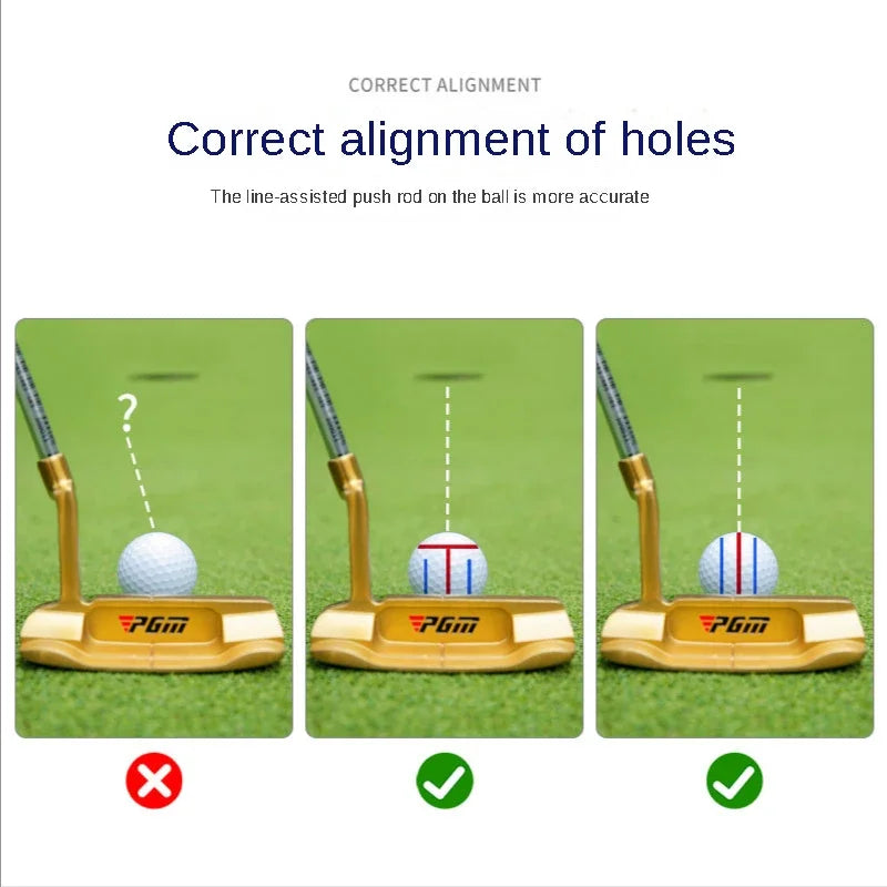 Golf gadget that helps you mark your bal with perfect straigt lines! comes with markers