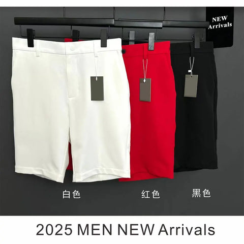 2025 new summer men's golf shorts, comfortable, breathable, wrinkle free, free shipping