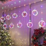 LED Christmas String Lights Room Garland Curtain Lamp