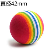 New 10pcs/lot Golf Sponge Soft Rainbow Balls Golf Swing Training Balls Sponge Foam Golfer/ Tennis Sponge golf ball