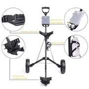2025 New Professional Folding Golf Cart Outdoor Sports Travel Airport Luggage Check-in Cart Baby Cart Golf Course Tools Supplies
