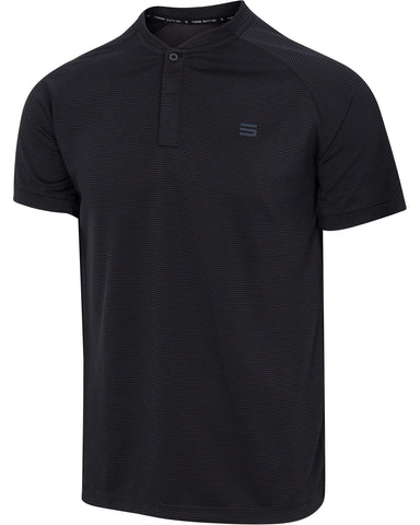 Three Sixty Six Collarless Golf Shirts - Men’s Casual Dry Fit Short Sleeve Polo, Lightweight and Breathable Gym Sports Fitness