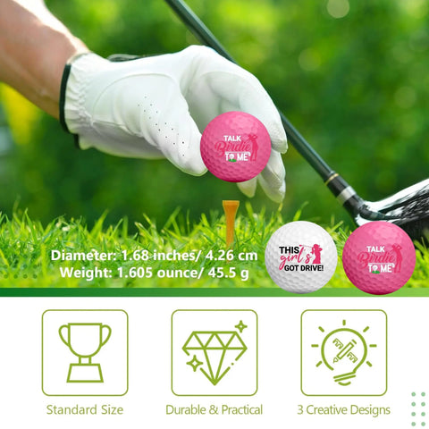 Funny Golf Ball Gift Set Includes 2 Pcs Funny Golf Balls for Man Woman Golfers Golf Lover