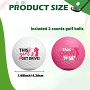 Funny Golf Ball Gift Set Includes 2 Pcs Funny Golf Balls for Man Woman Golfers Golf Lover