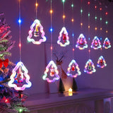 LED Christmas String Lights Room Garland Curtain Lamp