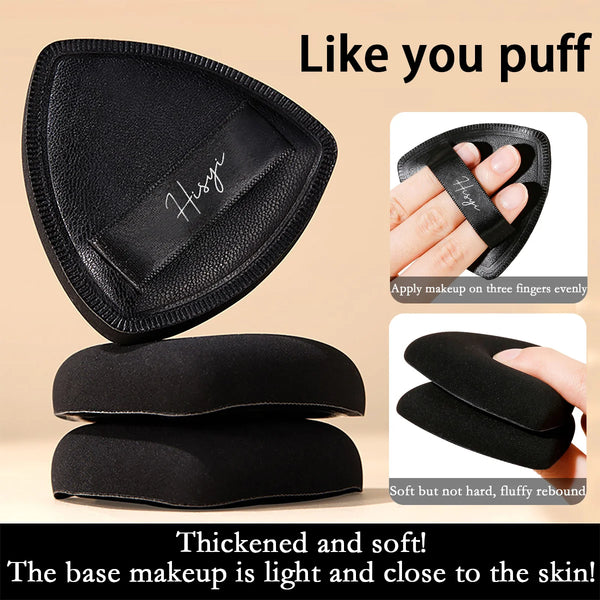 Black Triangle Powder Puff Facial Makeup Sponge 