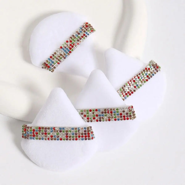 Diamond Triangle Powder Puff Velvet