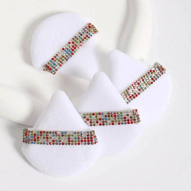 Diamond Triangle Powder Puff Velvet